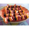 BROCHETTE  DE CANARD ABRICOTS PRUNEAUX