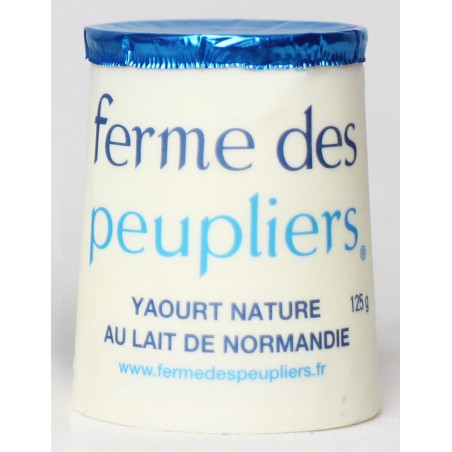 YAOURT NATURE LA FERME DES PEUPLIERS